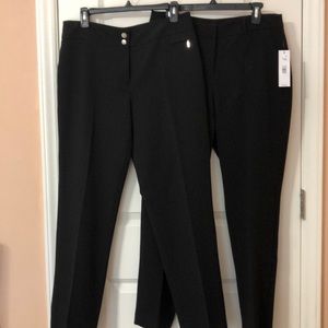 Lot of 2 black career pants. Size 8. E condition!